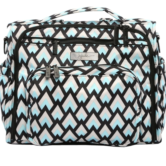 Ju-Ju-Be Handbags - JuJuBe Black Diamond Messenger Backpack Diaper Bag BFF